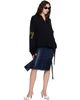 Ottolinger Ottolinger Black Oversized Jacquard Longsleeve Sweater - 4