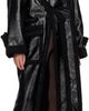 Ottolinger Ottolinger Black Oversized Split Faux-Shearling Coat - 4