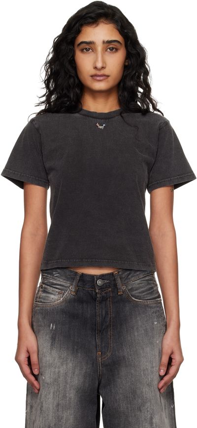 Ottolinger Ottolinger Black Pierced Fitted T-shirt
