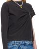 Ottolinger Ottolinger Black Shifted Sleeve Top - 2