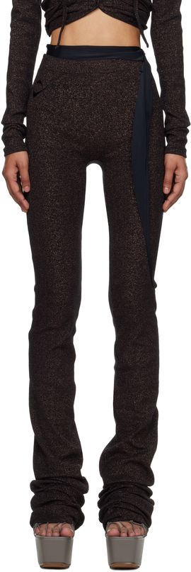 Ottolinger Ottolinger Brown Drape Lounge Pants