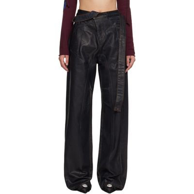 Ottolinger Ottolinger Brown Glazed Baggy Jeans