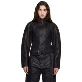 Ottolinger Ottolinger Brown Glazed Curve Denim Jacket
