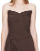 Ottolinger Ottolinger Brown Suiting Bustier Top - 1