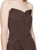 Ottolinger Ottolinger Brown Suiting Bustier Top - 2