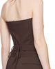 Ottolinger Ottolinger Brown Suiting Bustier Top - 3