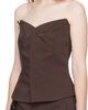 Ottolinger Ottolinger Brown Suiting Bustier Top - 4