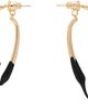 Ottolinger Ottolinger Gold & Black Heart Earrings - 1