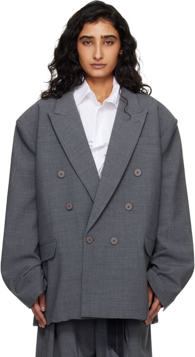Ottolinger Ottolinger Gray Oversize Flex Blazer