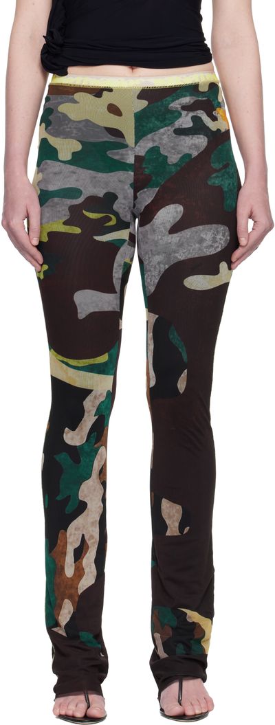 Ottolinger Ottolinger Multicolor Camo Mesh Lounge Pants