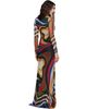 Ottolinger Ottolinger Multicolor Mesh Longsleeve Maxi Dress - 3