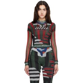 Ottolinger Ottolinger Multicolor Mesh Longsleeve T-shirt