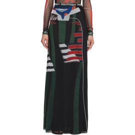 Ottolinger Ottolinger Multicolor Mesh Maxi Skirt
