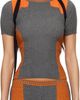 Ottolinger Ottolinger Orange & Gray Textured Knit Team T-shirt - 1