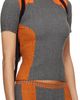 Ottolinger Ottolinger Orange & Gray Textured Knit Team T-shirt - 2