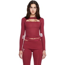 Ottolinger Ottolinger Red Split Racerback Rib Longsleeve T-shirt