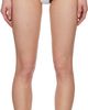 Ottolinger Ottolinger White & Brown Layered Bikini Bottom - 1
