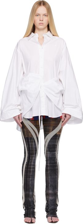 Ottolinger Ottolinger White Liberated Double Shirt Minidress