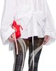 Ottolinger Ottolinger White Liberated Double Shirt Minidress - 4