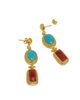 Ottoman Hands Ottoman Hands Duel Stone Drop Earrings - 4