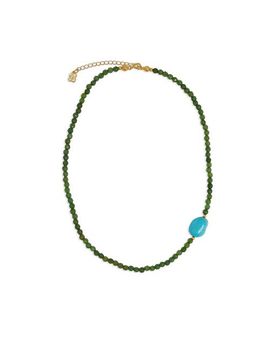 Ottoman Hands Ottoman Hands Felice Jade and Turquoise Beaded Necklace