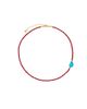 Ottoman Hands Ottoman Hands Felice Red Jade and Turquoise Beaded Necklace - 1