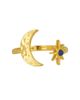 Ottoman Hands Ottoman Hands Lapis Moon and Star Stacking Ring - 1