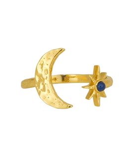 Ottoman Hands Ottoman Hands Lapis Moon and Star Stacking Ring