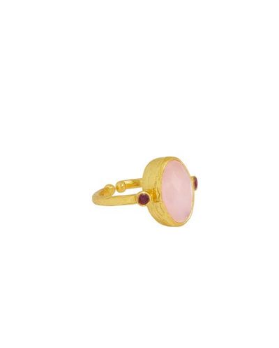 Ottoman Hands Ottoman Hands Lucia Rose Quartz Cocktail Ring