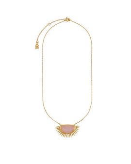 Ottoman Hands Ottoman Hands Sunrise Rose Quartz Pendant Necklace