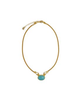 Ottoman Hands Ottoman Hands Women's Daphne Turquoise Chain Necklace
