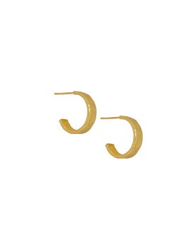 Ottoman Hands Ottoman Hands Women's Dela Textured Hoop Earring