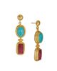Ottoman Hands Ottoman Hands Women's Duel Stone Drop Earrings - 1