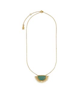 Ottoman Hands Ottoman Hands Women's Sunrise Aqua Chalcedony Pendant Necklace