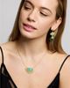 Ottoman Hands Ottoman Hands Women's Sunrise Aqua Chalcedony Pendant Necklace - 4