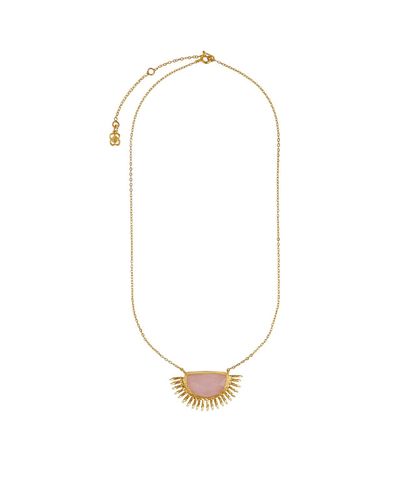 Ottoman Hands Ottoman Hands Women's Sunrise Rose Quartz Pendant Necklace