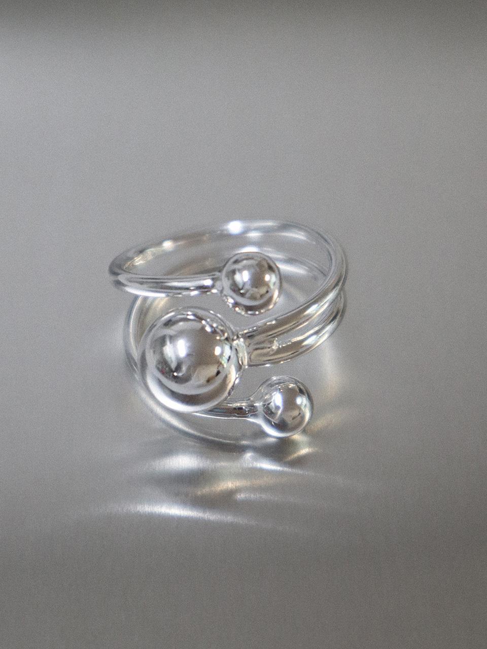 OudStudio Layered Adjustable Ball Ring
