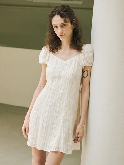 ouel Beaded Off Shoulder Mini Dress