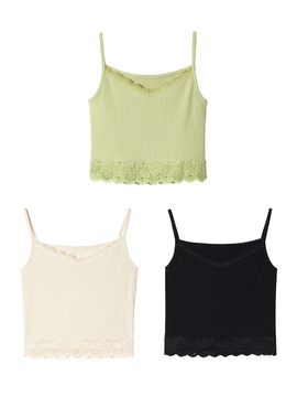 ouel Crop Slvless Knit Top