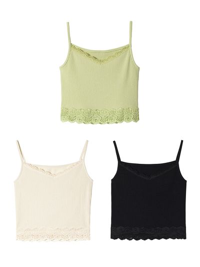 ouel Crop Slvless Knit Top