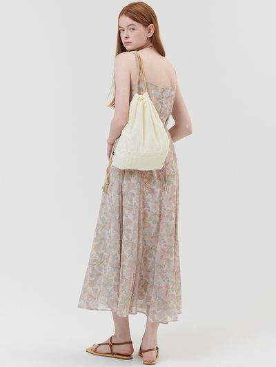 ouel Drawstring Bag _ Cream