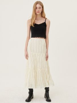 ouel Lace Tiered Skirt