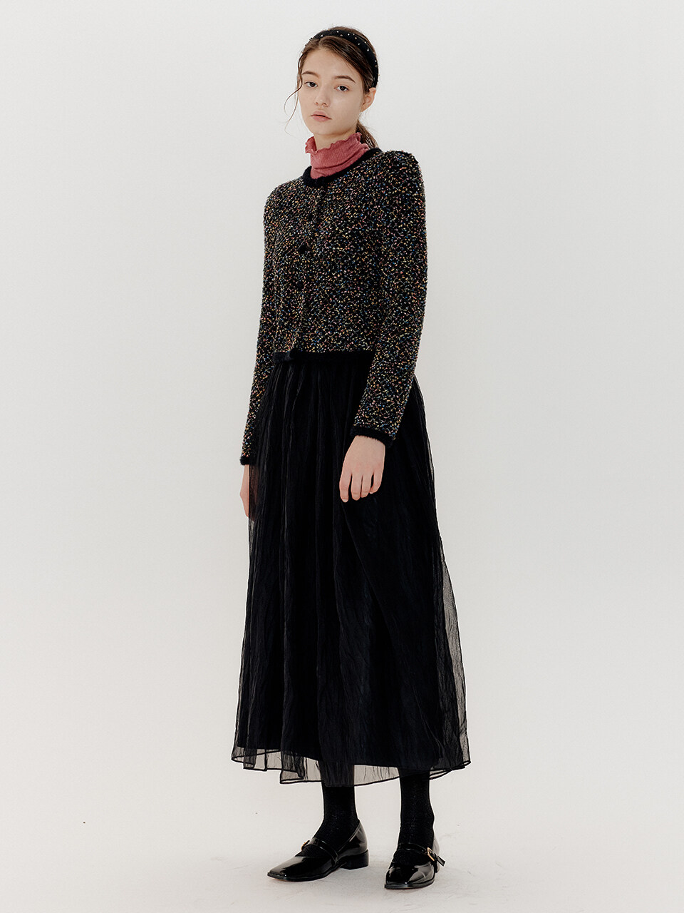 ouel Soft Tulle Skirt (Black)