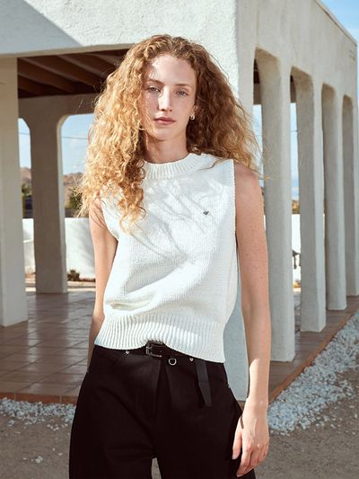 Oui mais non Maryround Cotton Sleeveless Vest _2 Colors