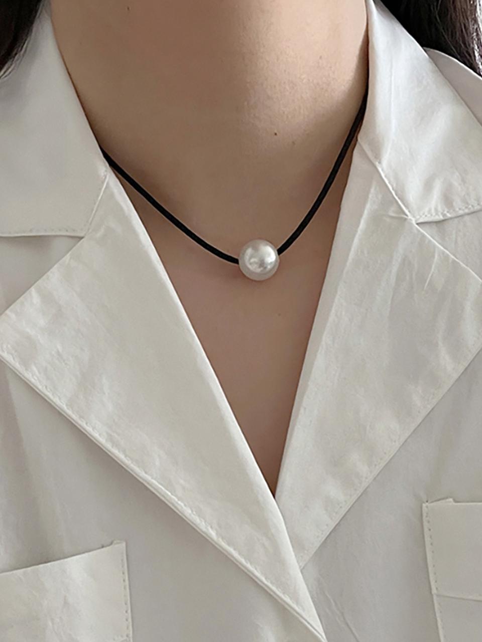 OUI SAY YES! 14mm Pearl Point Necklace
