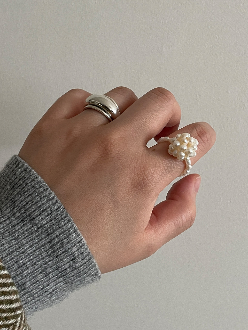 OUI SAY YES! Pearl Ball Ring