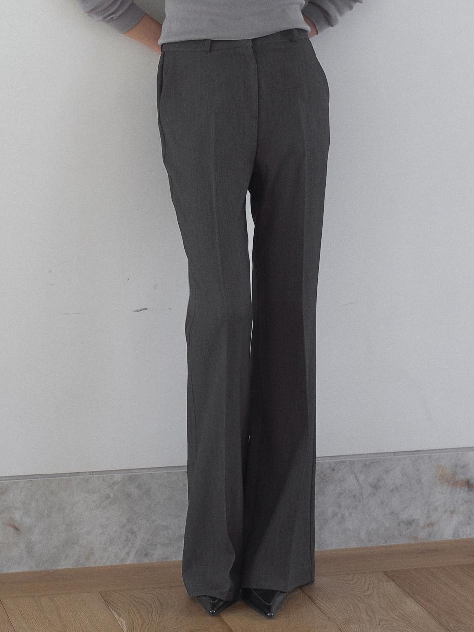 ouie Daily Bootcut Pants [Deep Charcoal] (OU1632)