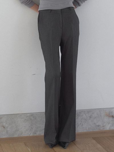 ouie Daily Bootcut Pants [Deep Charcoal] (OU1632)