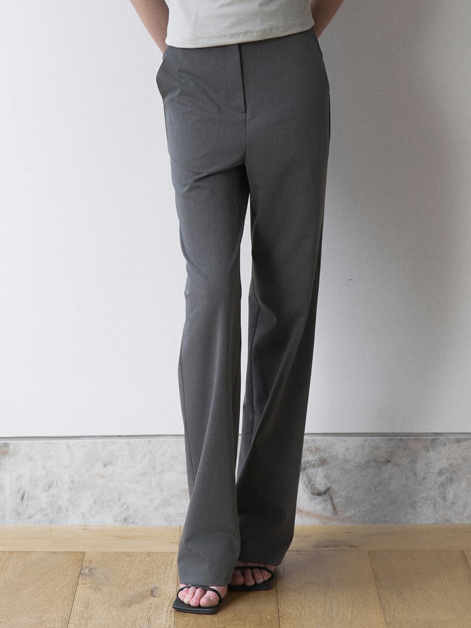 ouie Daily Semi-Wide Slacks [Gray] (OU1635)