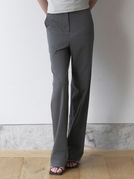 ouie Daily Semi-Wide Slacks [Gray] (OU1635)